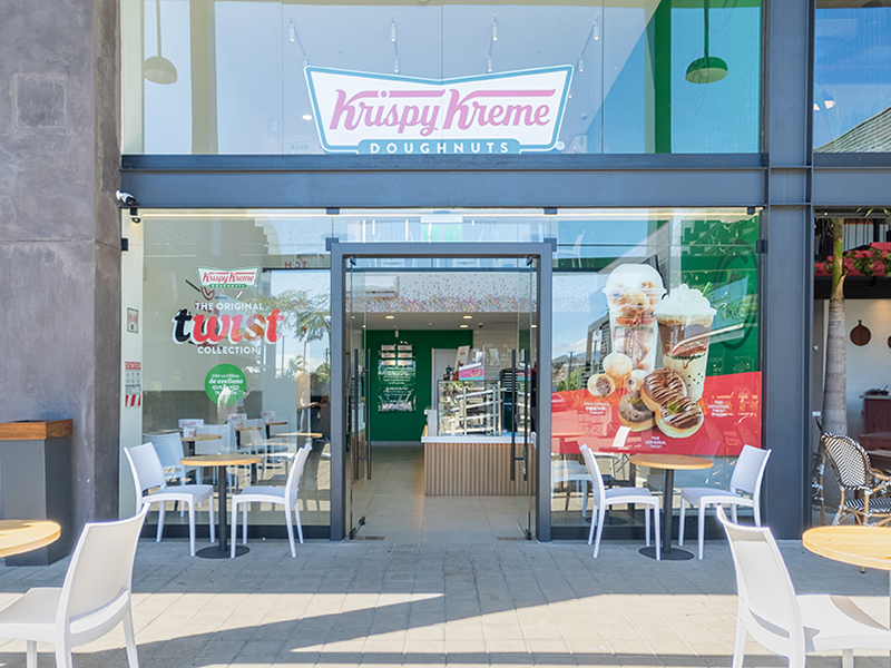 Krispy Kreme - Main entrance elevation with transparent glass facade - Contract Workplaces.jpg